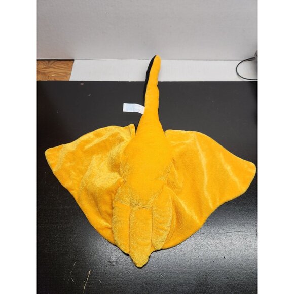 Stuffed Plush Stingray 19" Black & Yellow Soft Toy By B.T. Toy Co. For Ages 3+ - Picture 3 of 6